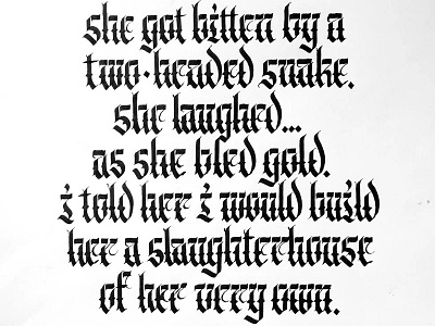 Pig Destroyer Quote abstract blackletter calligraffiti fraktur gothic handlettering lettering logo pattern script