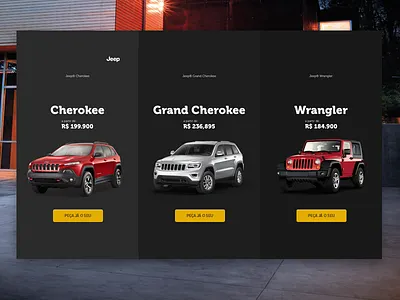 Jeep Fiori car clean grid jeep minimalism ui ux