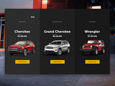 Jeep Fiori car clean grid jeep minimalism ui ux