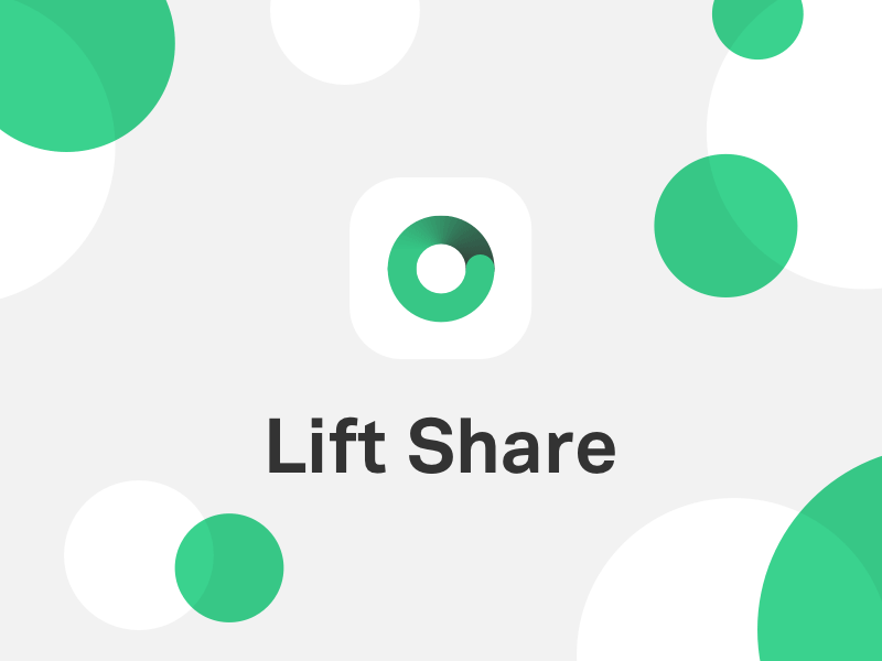 Lift Share app icon branding car circle icon lift share logo ride sharing