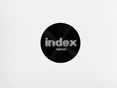 CLUB INDEX - Logo Design bar black club digital index lemun logo design night white