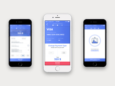 Payment Method for Travelling App app card icon illustration payment screen visa