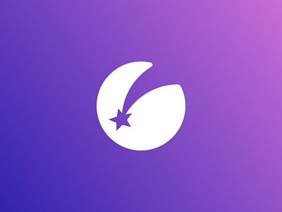 Falling Star Icon brand branding falling star flat icon identity logo mark star symbol vector wish