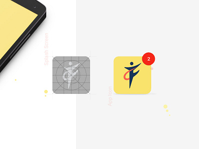 App Icon app design concept gym health illustration sketch