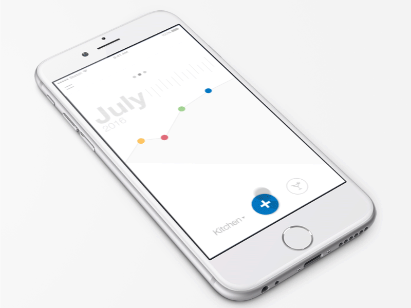 Interaction Animation animation app app design clean flat gif interaction ios ios10 iphone ux water