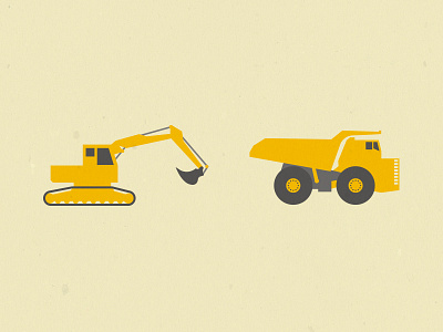 Construction Illustration construction design digger dumper illustration