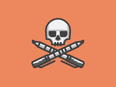 Draw or Die draw or die illustration markers skull vector