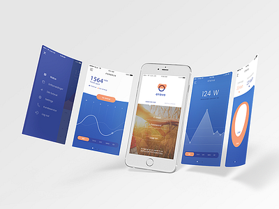 Otovo App sketch app mockup power solar stats sun