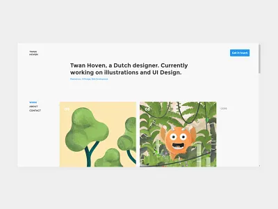 Portfolio Design chrome concept minimal portfolio ui ux web webdesign website