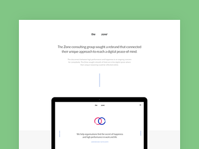 The Zone - Behance Case Study behance case design desktop mobile responsive study ui ux web website