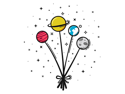 Planet Bouquet. bouquet planet planets space stars