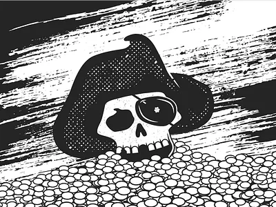 Skull 3 - 31 Days of Skulls 31daysofskulls gold goonies halloween oneeyedwillie patch pirate skull