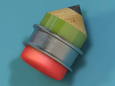 Minimal Education 3d c4d kalem minimal pencil