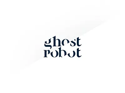 Ghost Robot wordmark branding identity logo type typography wordmark