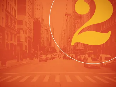 #2 city gradient map number