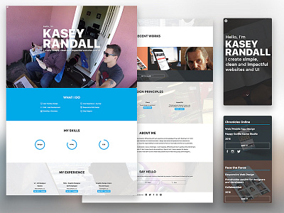 A Year in the Making debut design designer dribbble first shot portfolio redesign ui ux web website