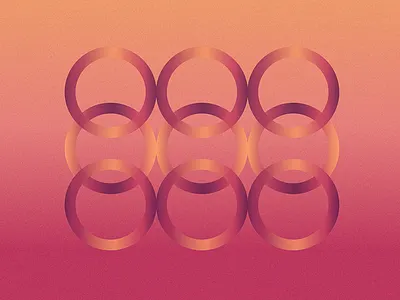 Gradient Rings desert geometry gradient rings sunset texture