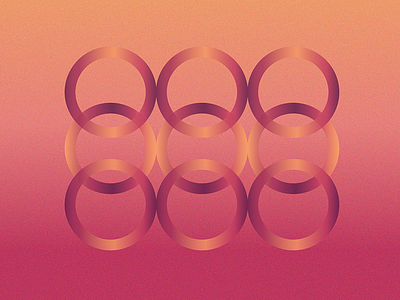 Gradient Rings desert geometry gradient rings sunset texture