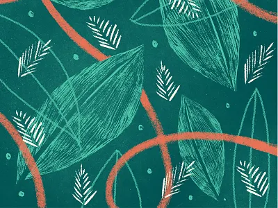 Another pattern illustration leaves pattern