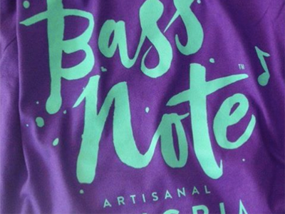 Bass Note Sangria logo bass note branding brush california hand lettering lettering logo san francisco sangria typography