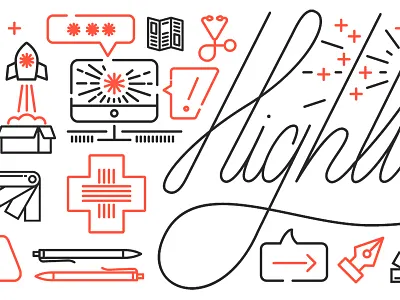 Highline Illustrations highline design company line icons