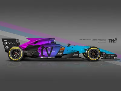 F1 McLaren Apple Racing 2017 automotive cars concept f1 livery motorsport racing
