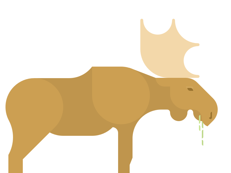 Moose Animation animal animation app art burly men at sea game indie game ios mobile moose scandinavian