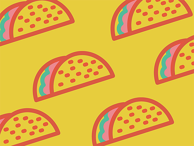 Tacos x Tacos eats fiesta food icon packaging restaurant taco pattern tacos taqueria