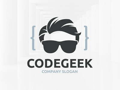 Code Geek Logo Template branding code developer geek logo template vector
