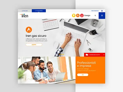 Iren energy layout minimal site ui web website