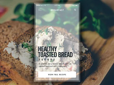 Daily UI dribble flat flat ui food ui minimal mobile ui psd