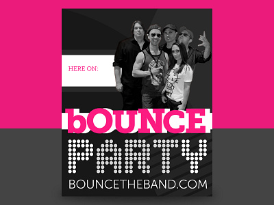 Bounce Gig Announcement Poster band poster