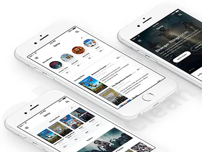 Splay Movie UI Kit clean dribbble film fresh modern movie