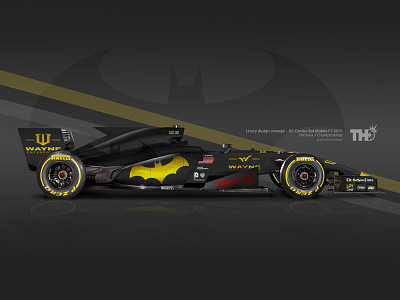 If Batman had an F1 Car automotive batman cars comics concept dc comics f1 livery motorsport racing