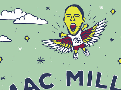 Mac drawing macmiller poster wings