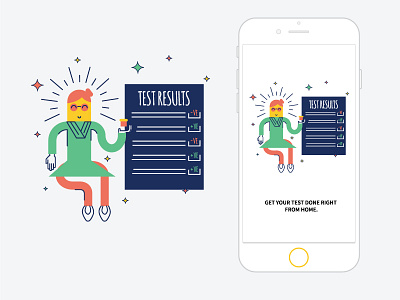 Intro Screens - For Pharmaceutical App - 2 illustration ui user experience user interface ux