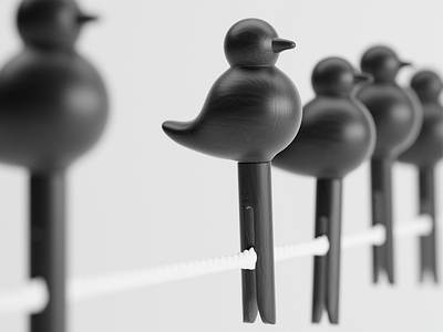 clothespins 3d 3d max bird clothespins corona renderer industrial design