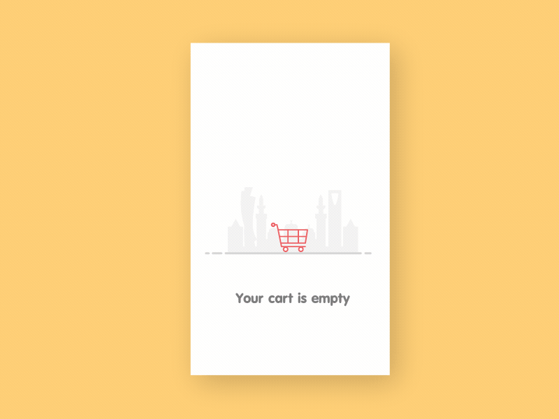 If UFO drones assisted your e-commerce checkout... aliens animation cart empty state gif saudi ufo ui usability user delight ux uxbert