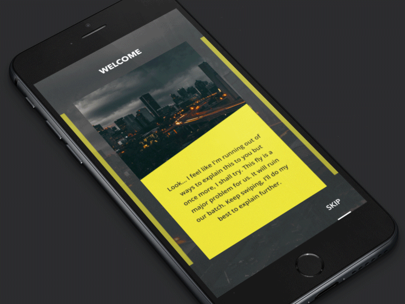 Photo Walkthrough animation cards gif ios smooth steps ui ux walkthrough