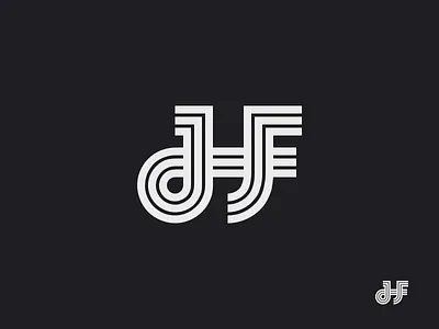 HF hf logo monogram symbol