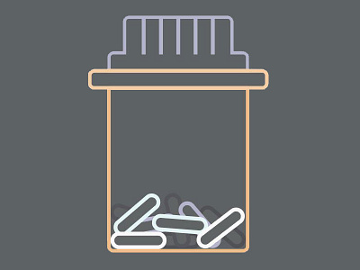 Pills flat line art pills rx