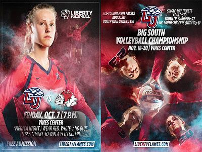 Liberty University Volleyball Season Flyers volleyball