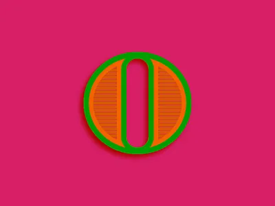 O alphabet letter neon o