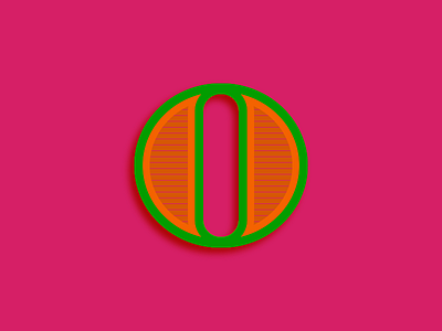 O alphabet letter neon o