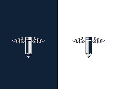 SELETS Option 2 Logo eagle learning pencil wings