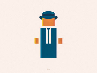 Frank Sinatra anybuddy character design flat frank geometric minimal sinatra