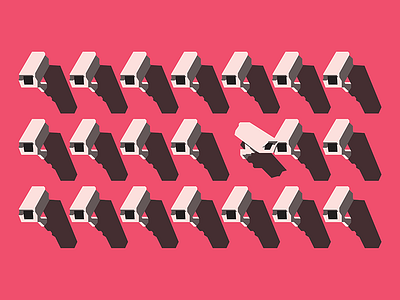 Surveillance camera illustration pink security vector vectorised