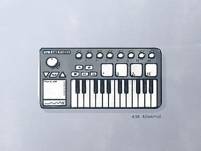 Audio interface sketch audio hardware keyboard markers sketch