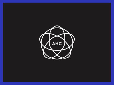 AHC icon logo mark print simple single color