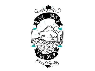 Dog days are over! dog dog days florence the machine illustration ilustração over